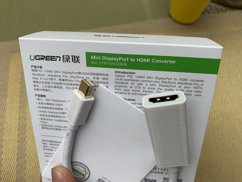  Cáp chuyển đổi Mini Displayport, thunderbolt sang HDMI âm Ugreen 10460 - 10460