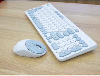 Bộ bàn phím chuột không dây Chính Hãng FORTER IK6631, Màu Xám