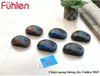 Chuột quang không dây Chính Hãng Fuhlen M65 | Đen,Xám