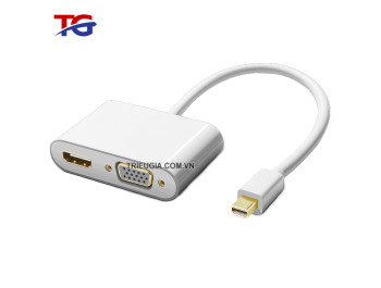Cáp chuyển đổi Mini Displayport to HDMI và VGA - Dorewin C1121