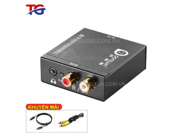 Bộ chuyển âm thanh từ TV 4K quang optical sang audio AV ra Amply - Dorewin C1118