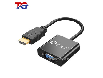  Cáp chuyển HDMI sang VGA cao cấp - Có cổng âm thanh - Dorewin C1182