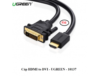 Cáp chuyển đổi HDMI to DVI ( 24+1 ) dài 5m chính hãng Ugreen 10137
