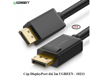 Cáp Displayport to Displayport dài 2M chính hãng Ugreen 10211
