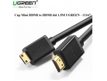 Cáp Mini HDMI to HDMI hỗ trợ độ phân giải 4K chính hãng Ugreen - 11167