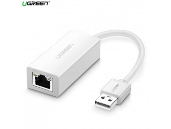 Cáp USB to Lan 2.0 cho Macbook, pc, laptop hỗ trợ Ethernet 10/100 Mbps chính hãng Ugreen 20253