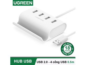 Bộ Chia USB 1 Ra 4 Cổng USB Chuẩn 2.0 chính hãng UGREEN 30222