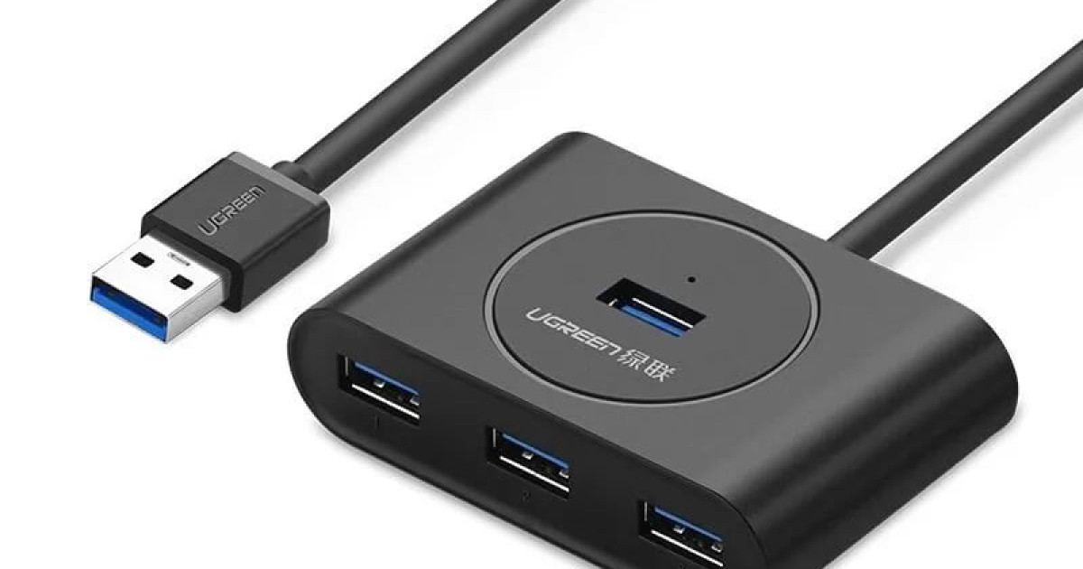 Usbcha Bộ Chia USB 1 Ra 4 Cổng USB Chuẩn 3.0 UGREEN 20291 , chia usb, usb 3.0