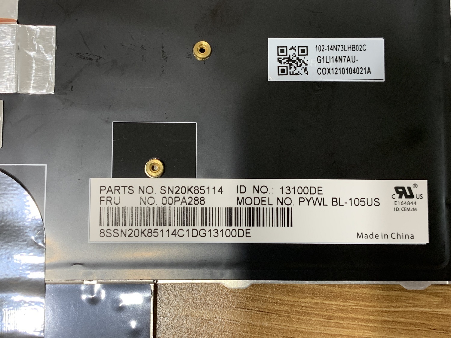 Bàn phím Lenovo Thinkpad P50 | P70 - Phím zin, có đèn - new - 00PA370 00PA288