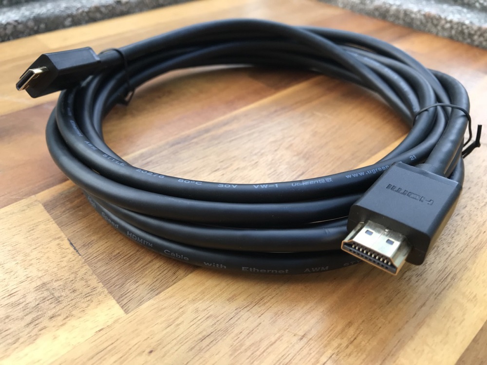Cáp Mini HDMI to HDMI dài 3m phân giải 4K chính hãng Ugreen 10118