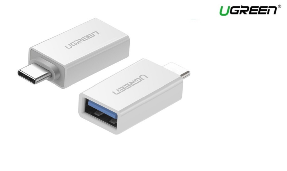 Cổng chuyển Type-C  ra USB 3.0 UGREEN 30155 - Converter Type-C to USB 3.0 - 30155 | Màu Trắng