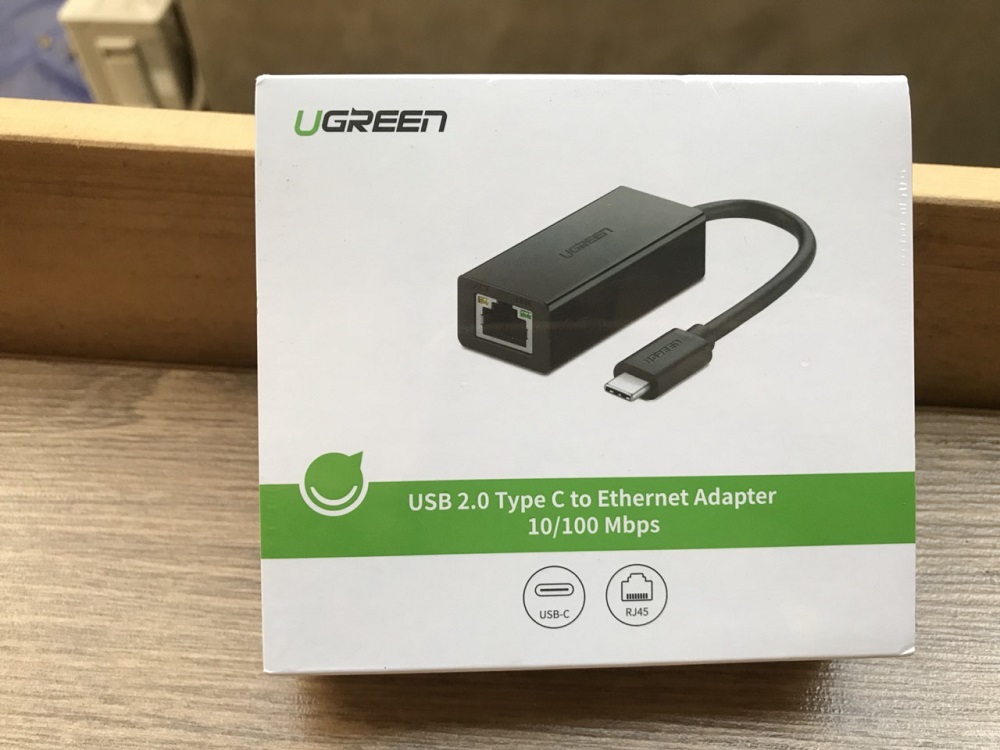 Cáp USB Type C to Lan 10/100 Mbps Ethernet Adapter Ugreen UG-30287 | 40381