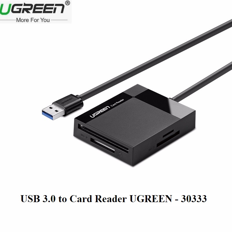 USB 3.0 To Card Reader TF/SD/CF/MS Chính Hãng UGREEN 30333