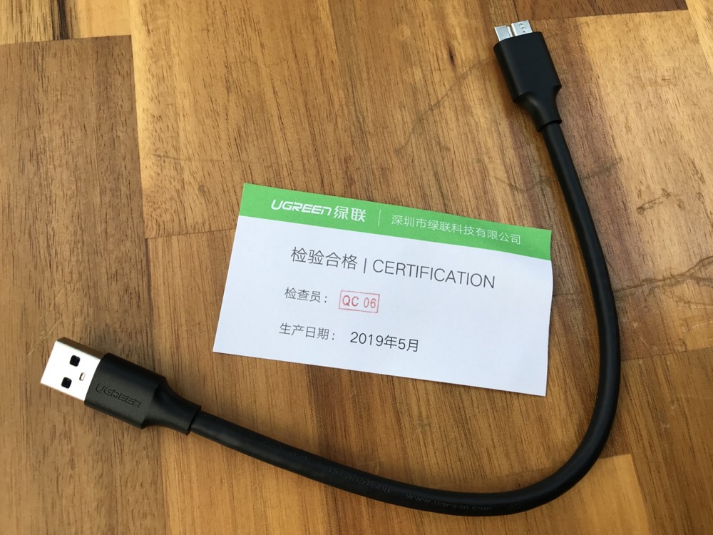 Cáp Micro USB 3.0 dài 0,25M Ugreen 60527