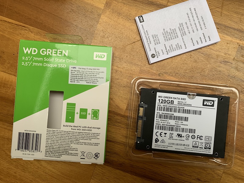 Ổ cứng SSD WD 120GB Green - Hàng Chính Hãng